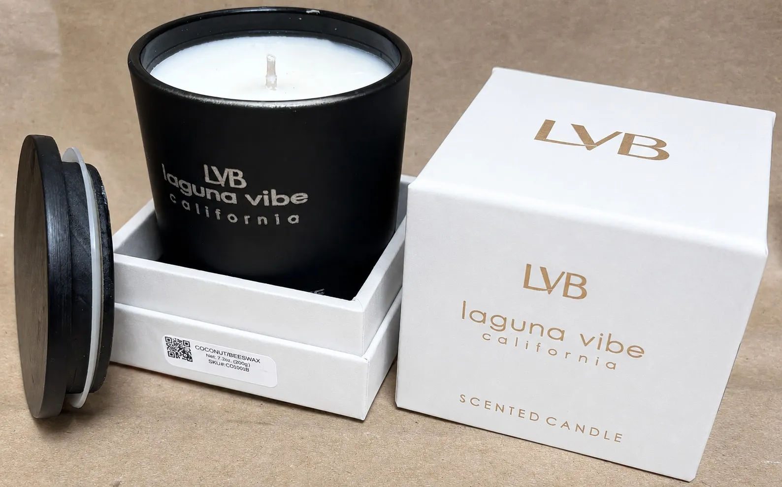 Single Wick White Cubic Box